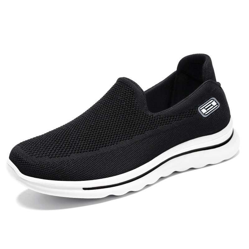 Men'S New Slip-On Slip-On Shoes Manufacturer Wholesale Comfortable Soft-Soled Middle-Aged And Elderly Dad'S Shoes Casual Walking Shoes