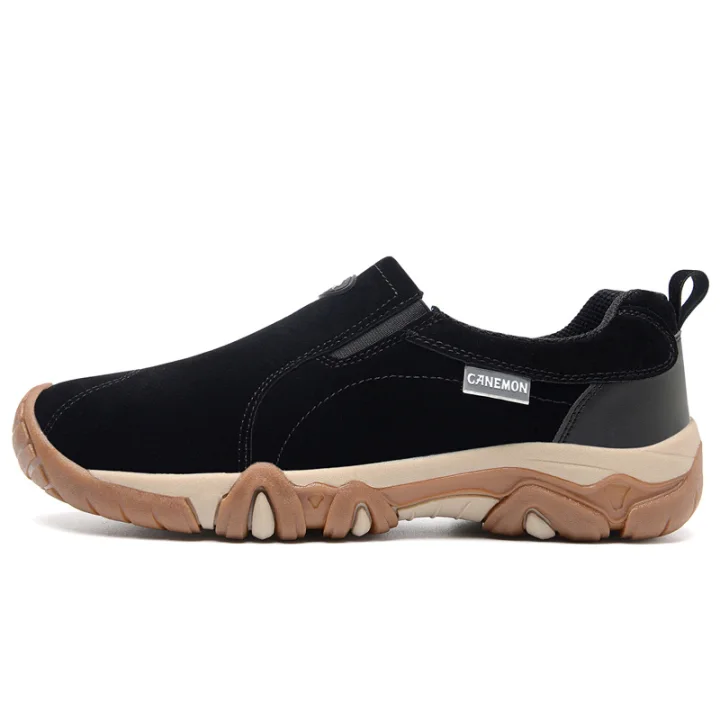 ⏰LETZTER TAG – 70 % RABATT🛒 Slipper aus Schweineleder – Bequeme Outdoor-Wanderschuhe mit rutschfester Sohle, Große Größen bis 47