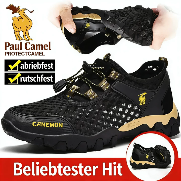 Atmungsaktive Herren-Sportschuhe aus Mesh-Gewebe für den Sommer, ideal zum Wandern, Waten und für Reisen. Leichte und bequeme Schuhe für Herren.