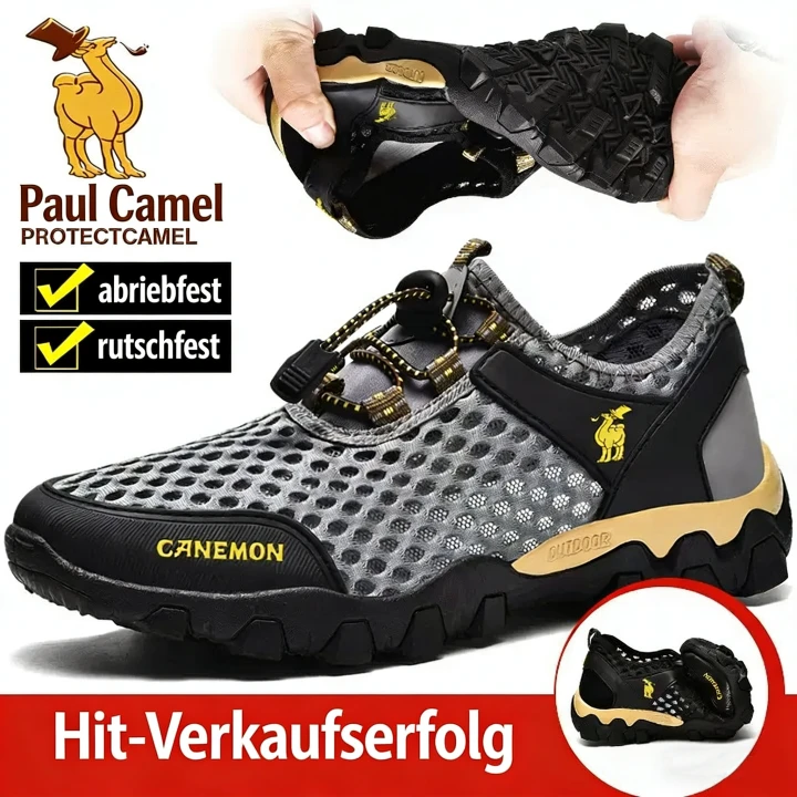 Atmungsaktive Herren-Sportschuhe aus Mesh-Gewebe für den Sommer, ideal zum Wandern, Waten und für Reisen. Leichte und bequeme Schuhe für Herren.