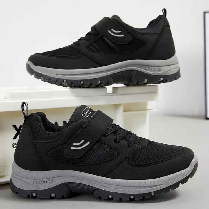 Damen-Walkingschuhe im neuen Stil für Frühling 2026, ideal für Frauen mittleren und höheren Alters, mit Klettverschluss, rutschfester, weicher Sohle.