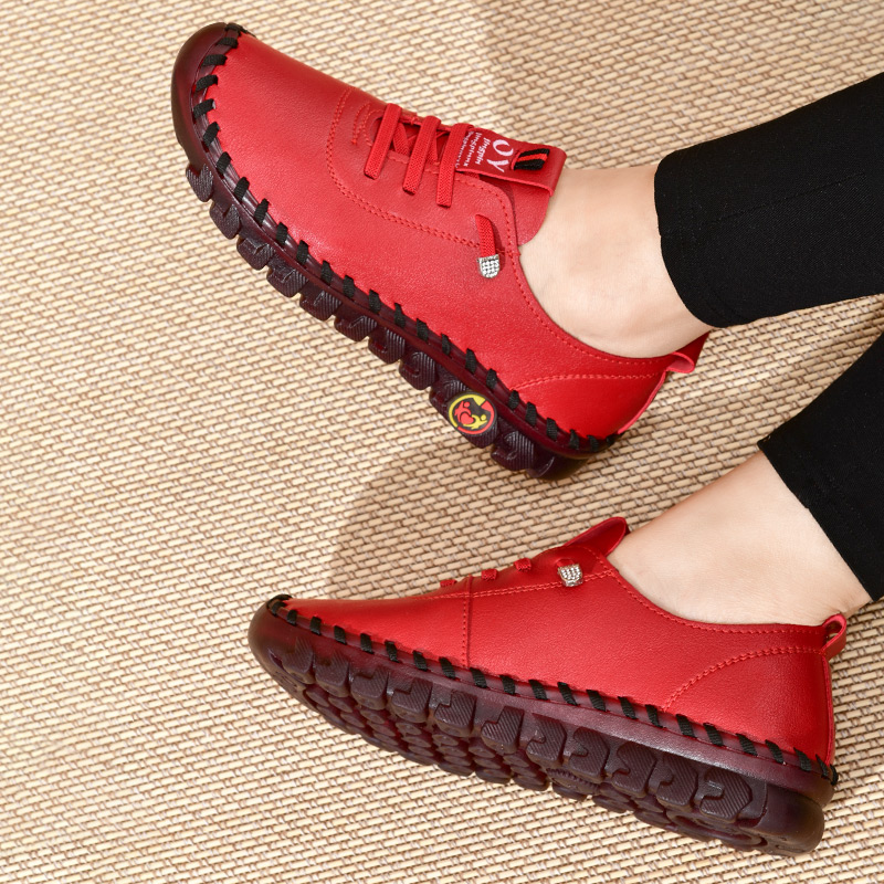 Women's Calfskin Leather Walking Shoes – Ultra Comfortable