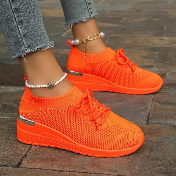 Women's Lightweight Comfortable Breathable Arch Support Slip-On Sneakers