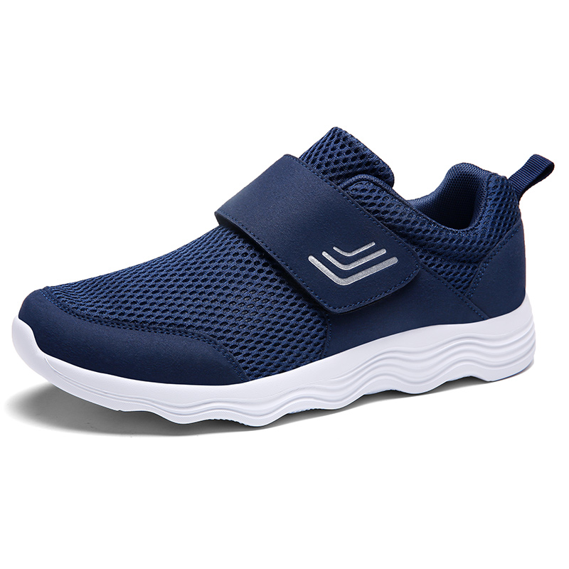 Women's Casual Comfort Walking Shoes Ultralight Flats Non-Slip Hook & Loop Fashion Sneakers