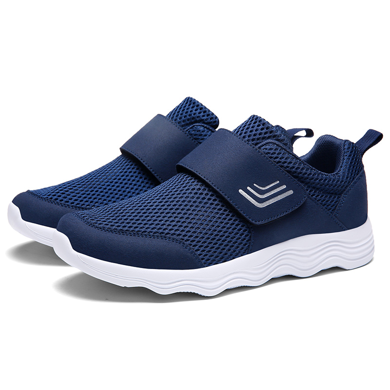 Women's Casual Comfort Walking Shoes Ultralight Flats Non-Slip Hook & Loop Fashion Sneakers