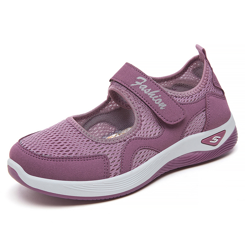 Women's Woven Orthopedic Breathable Soft Shoes Outdoor Comfort Casual Fashion Sneakers Slip on Diabetic Foam Shoes Arch Support