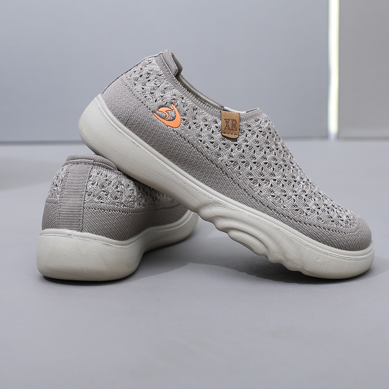 Women's Soft Orthopedic Shoes Breathable Woven Go Walking Slip On Foam Shoes Arch Support Hands Slip in Chunky Wedge