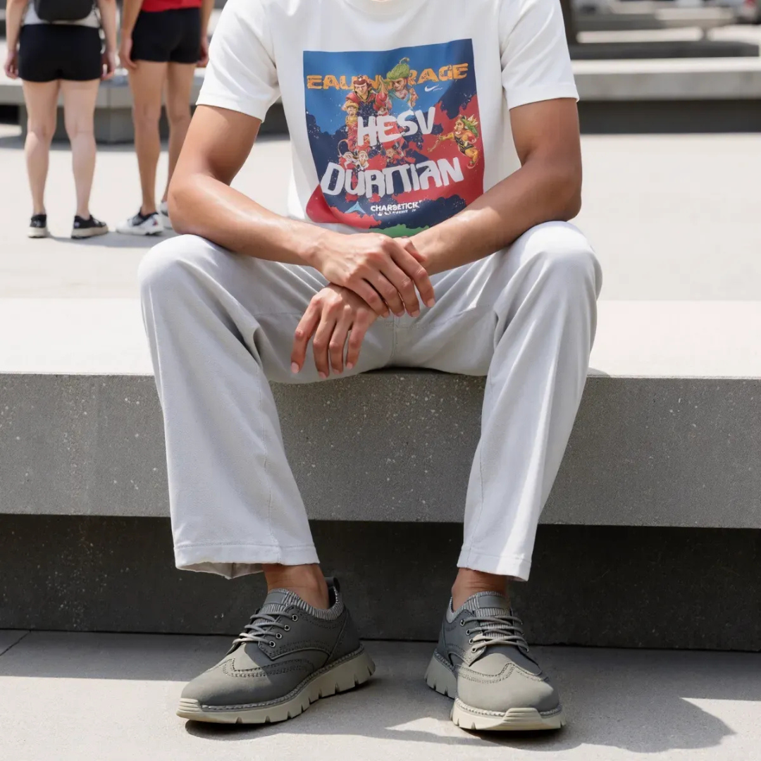 Orthopedic Men Shoes Genuine Vegan Leather Ultra Comfortable Lightweight Casual Shoes