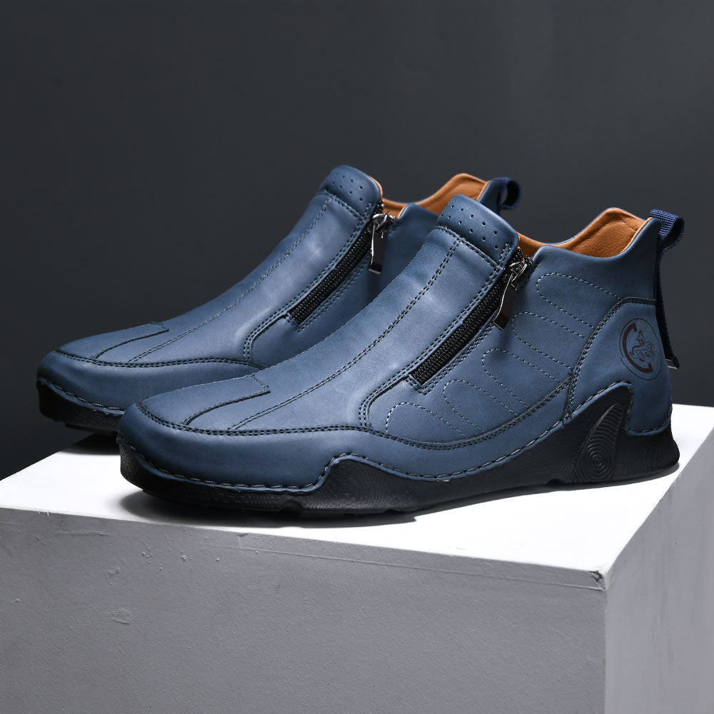 🔥Last Day Promotion 70% OFF🎁Men's Waterproof Orthopedic Walking Shoes, Improve Posture, Pain Free, Easy On Off, For Riding Driving and Daily Commutes