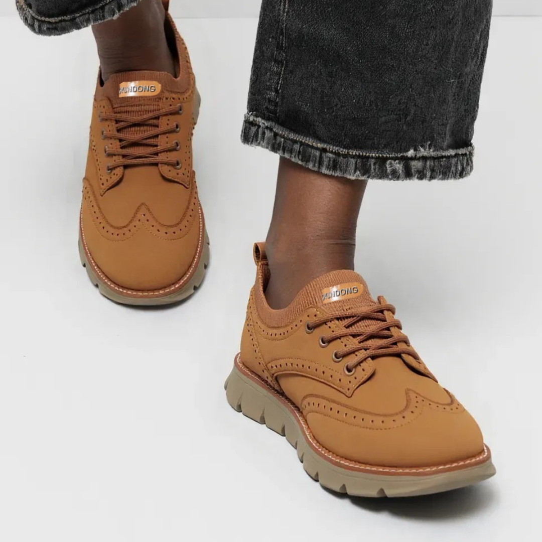 Orthopedic Men Shoes Genuine Vegan Leather Ultra Comfortable Lightweight Casual Shoes