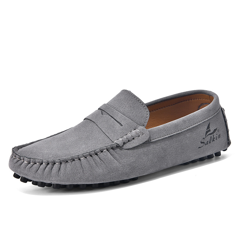 Cross-Border Men'S Beanie Shoes, Slip-On Men'S Lazy Shoes, Fashionable Foreign Trade Men'S Shoes, Round Toe Large Size Men'S Versatile Casual Shoes