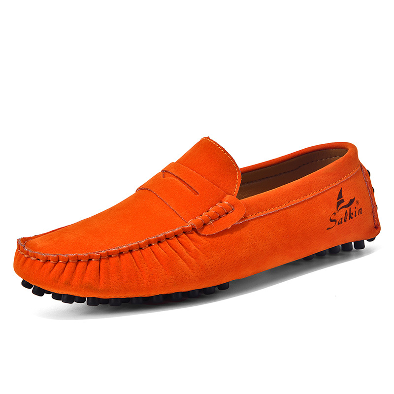 Cross-Border Men'S Beanie Shoes, Slip-On Men'S Lazy Shoes, Fashionable Foreign Trade Men'S Shoes, Round Toe Large Size Men'S Versatile Casual Shoes