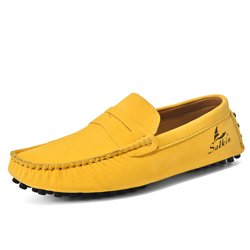 Cross-Border Men'S Beanie Shoes, Slip-On Men'S Lazy Shoes, Fashionable Foreign Trade Men'S Shoes, Round Toe Large Size Men'S Versatile Casual Shoes