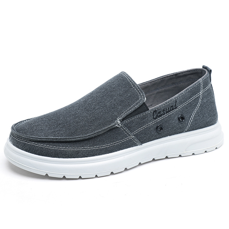 Extra Large Size Men'S Shoes 45 Size 48 Size Men'S Sneakers Slip-On Casual Canvas Shoes Lightweight Soft-Soled Dad Shoes Driving Shoes