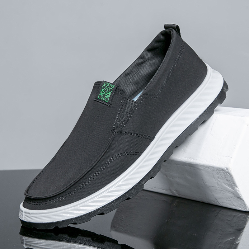 Extra Large Size Men'S Shoes 45 Size 48 Size Men'S Sneakers Slip-On Casual Canvas Shoes Lightweight Soft-Soled Dad Shoes Driving Shoes