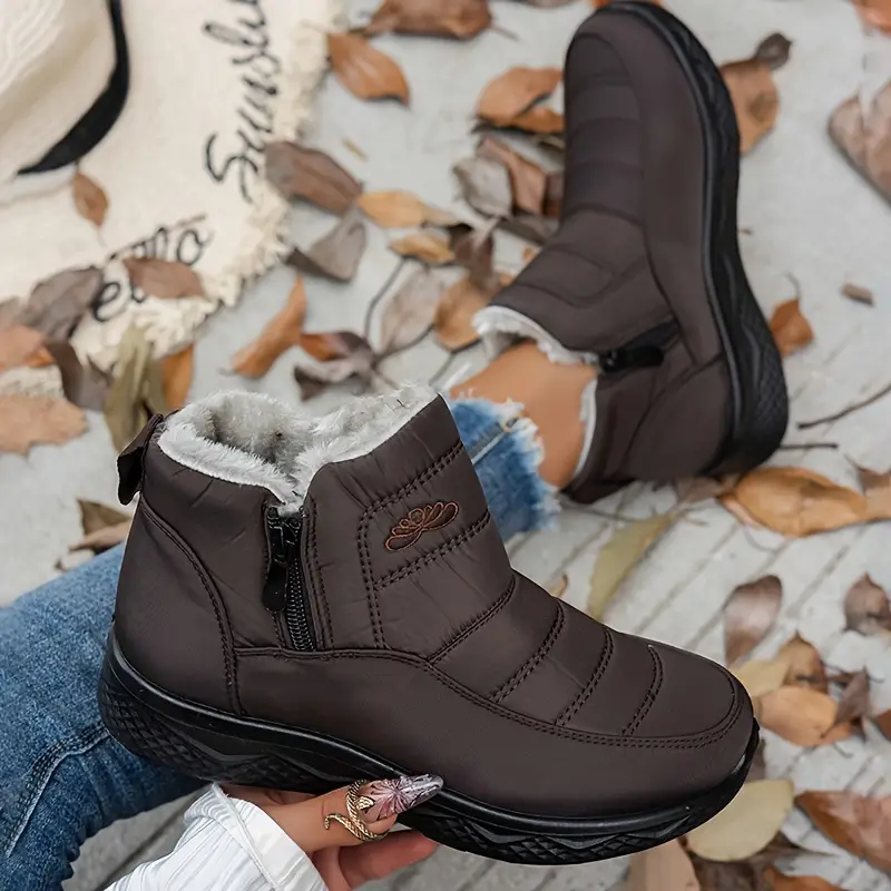 Women’s Insulated Snow Boots – Waterproof,Non-Slip & Fur Lined | Comfortable Warm Winter Shoes