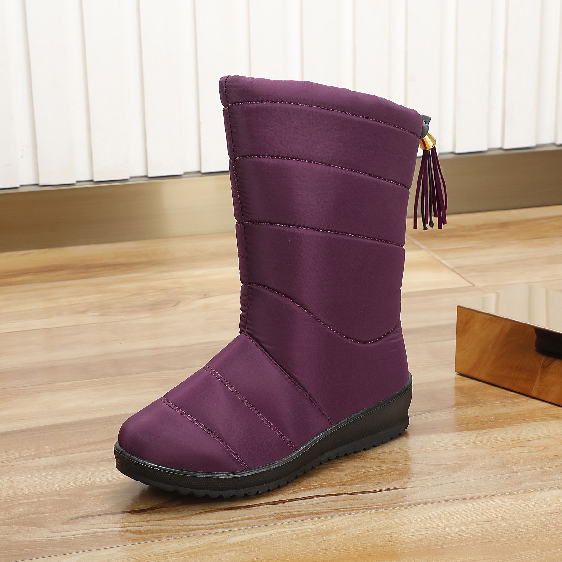 Women's Fringed Waterproof Snow Boots