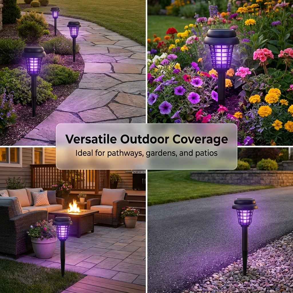 Solar charging backyard zapper