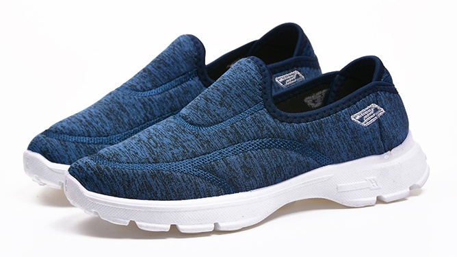 Women's No-Tie Walking Shoes - Breathable Mesh, Cushioned for Seniors & Daily