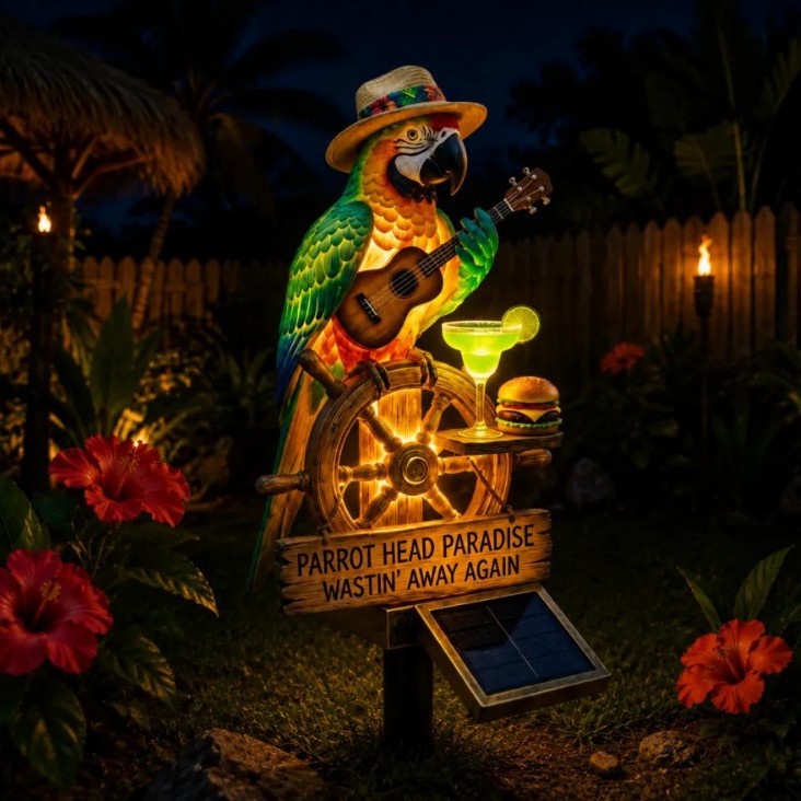 🔥Last Day 49% OFF🔥 - 🌴 Solar-Powered Parrot Garden Light