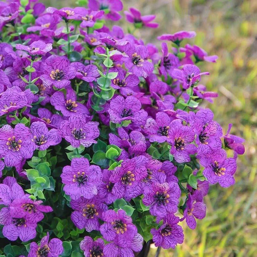 14" Silk Daisy with Eucalyptus 12 Bundles- Purple