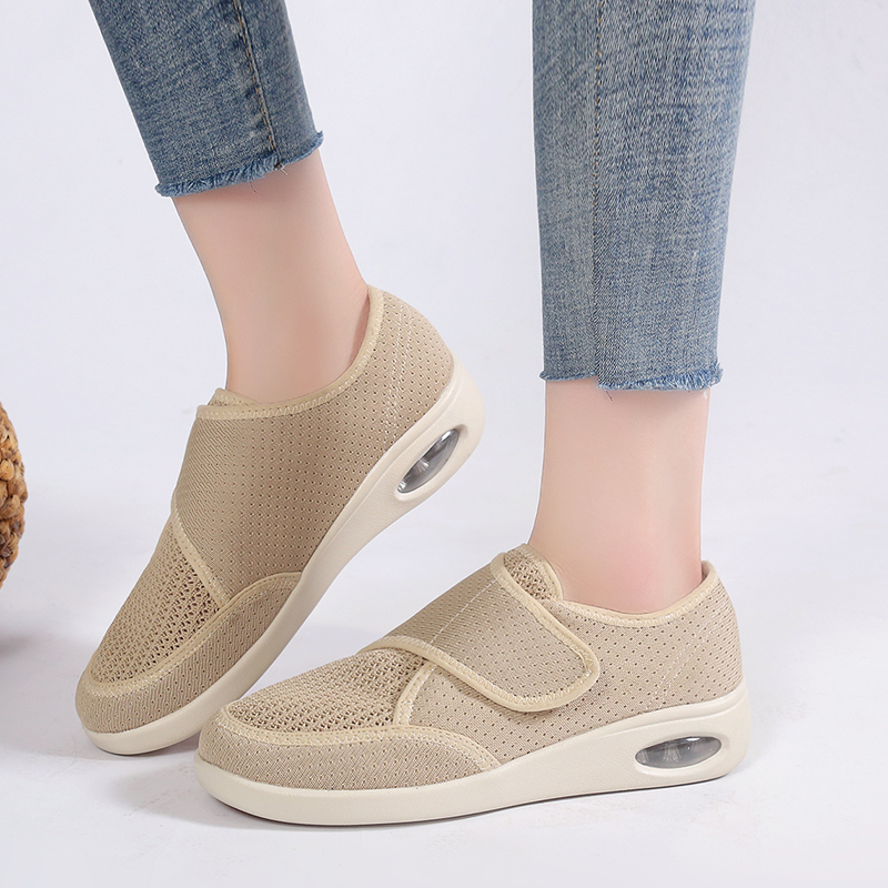 🌸🎉 Trendy Must-Have! Only a Few Left! ✨🥿💫Women's Nursing Home Wide Toe Orthopedic Adjustable Strap Neuropathic Shoes
