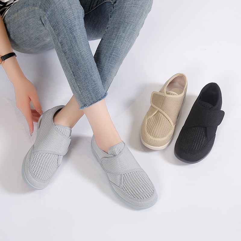 🌸🎉 Trendy Must-Have! Only a Few Left! ✨🥿💫Women's Nursing Home Wide Toe Orthopedic Adjustable Strap Neuropathic Shoes