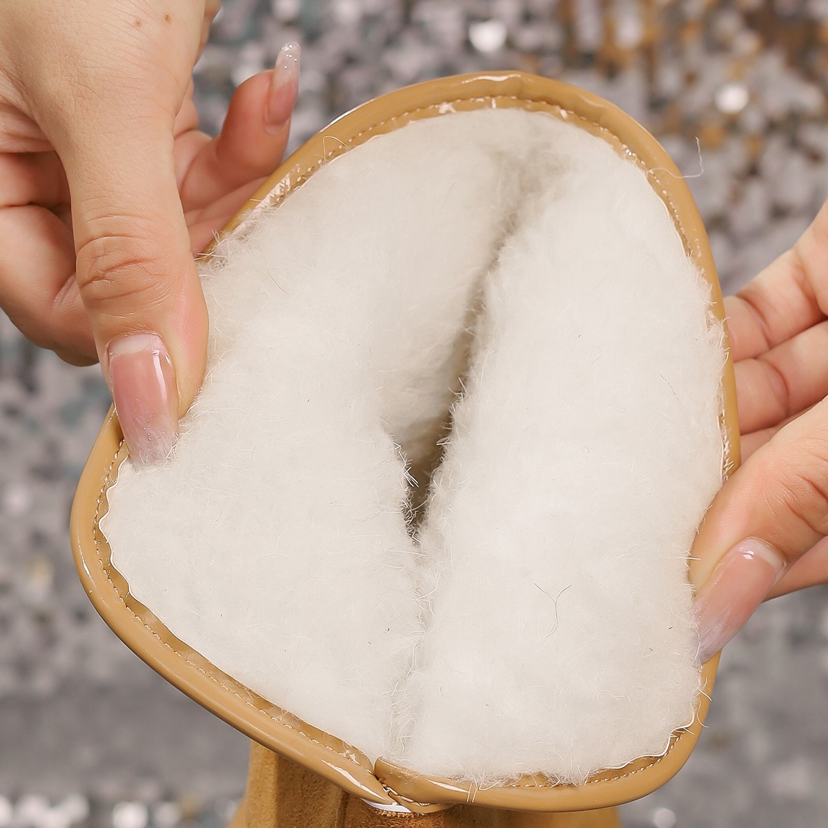 Women's Winter Boots Genuine Suede Faux Fur Lining Water Resistant Warm Snow Boots