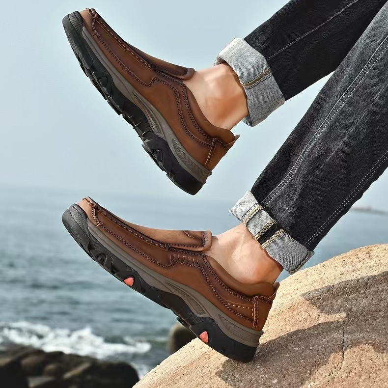 ⏰Last Day!45% OFF 🔥MANTRAFF®Men's Handmade Genuine Leather Orthopedic Walking Shoes