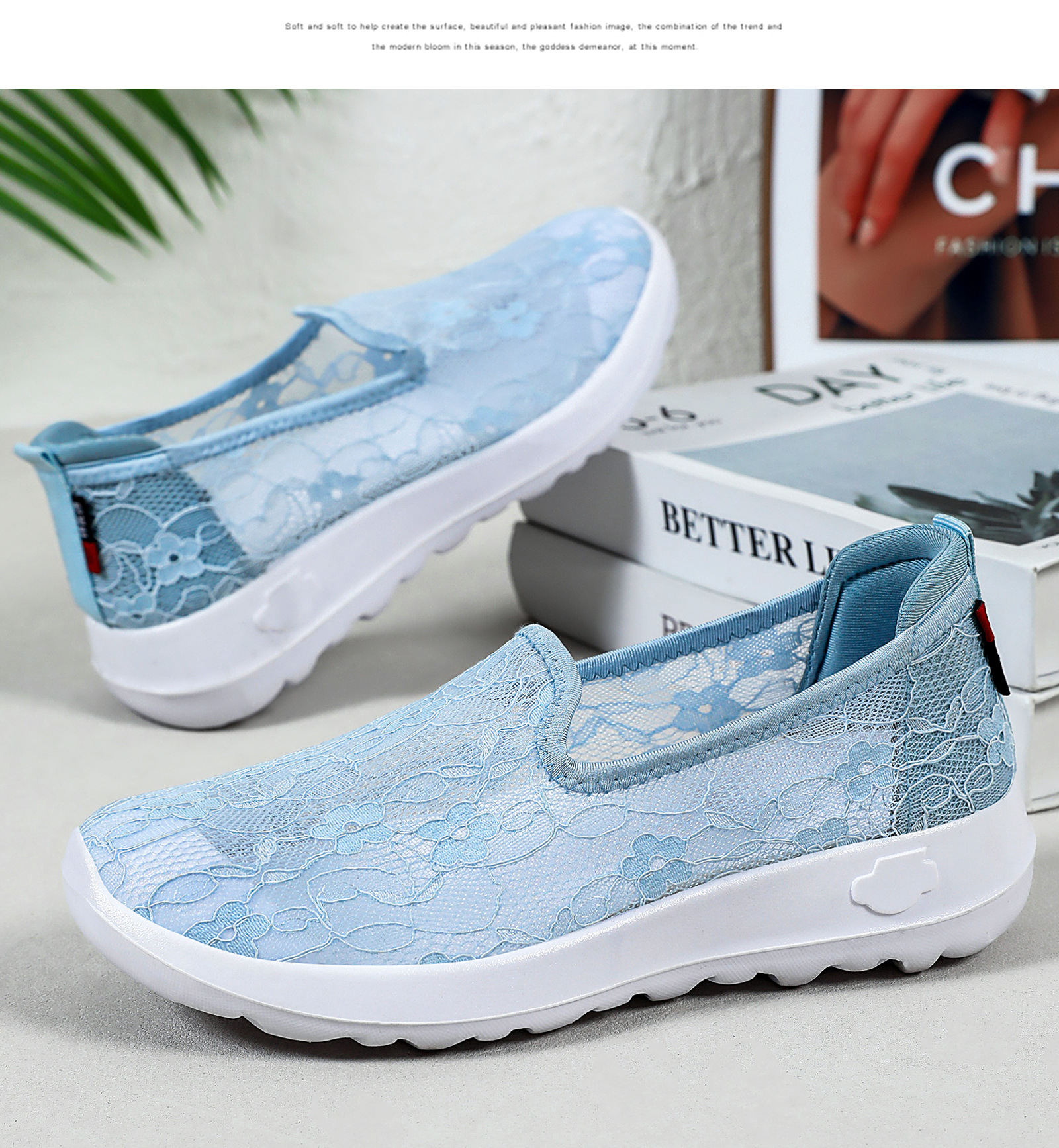 Breathable Lace Walking Shoes – Keep Feet Cool & Stylish for Daily Commute & Leisure