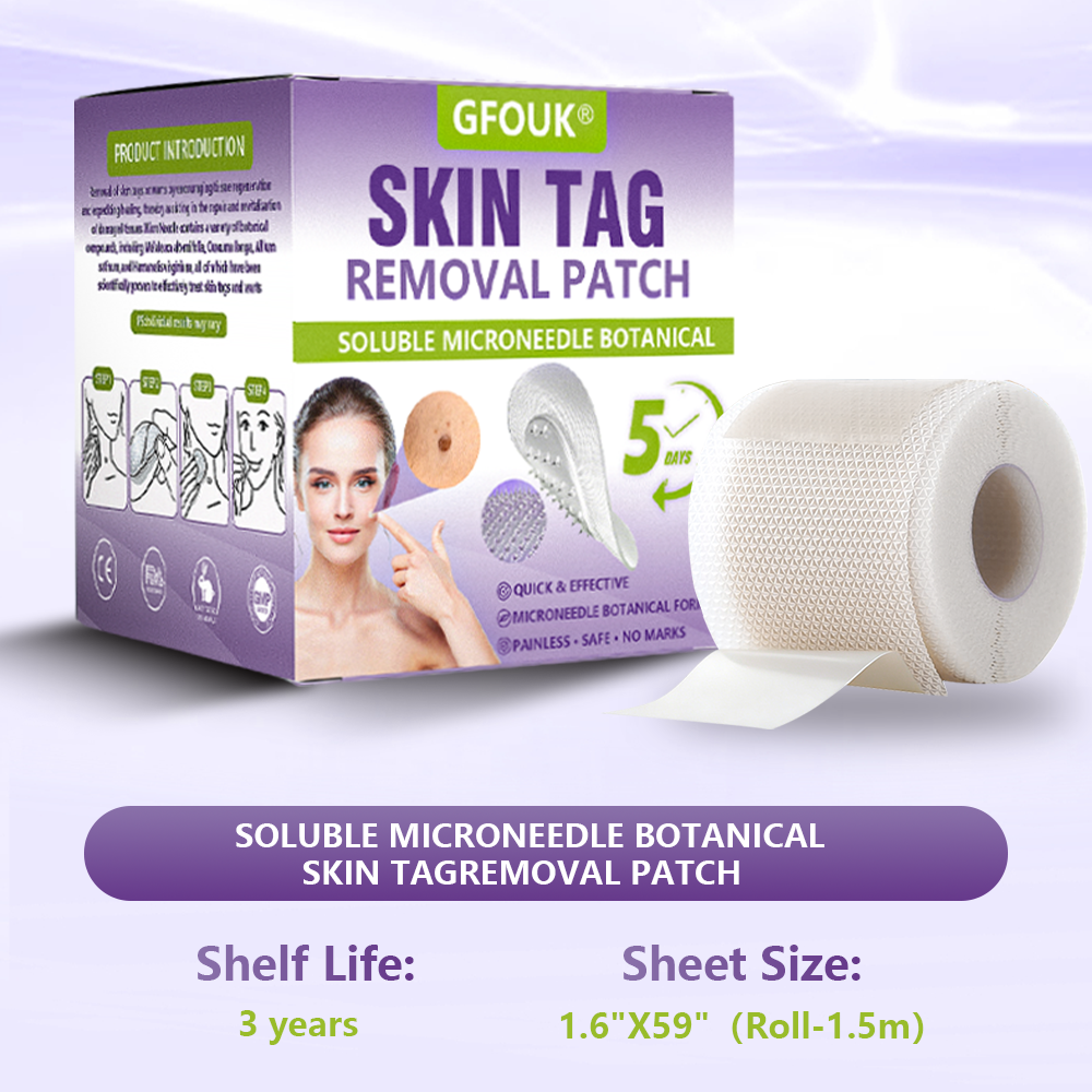 GFOUK® Soluble Microneedle Botanical Skin Tag Removal Patch
