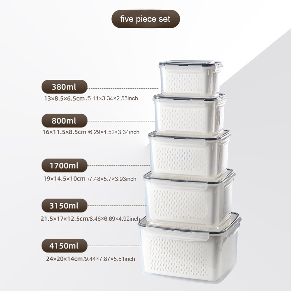 🍓 Food Storage Containers for Refrigerator Organization