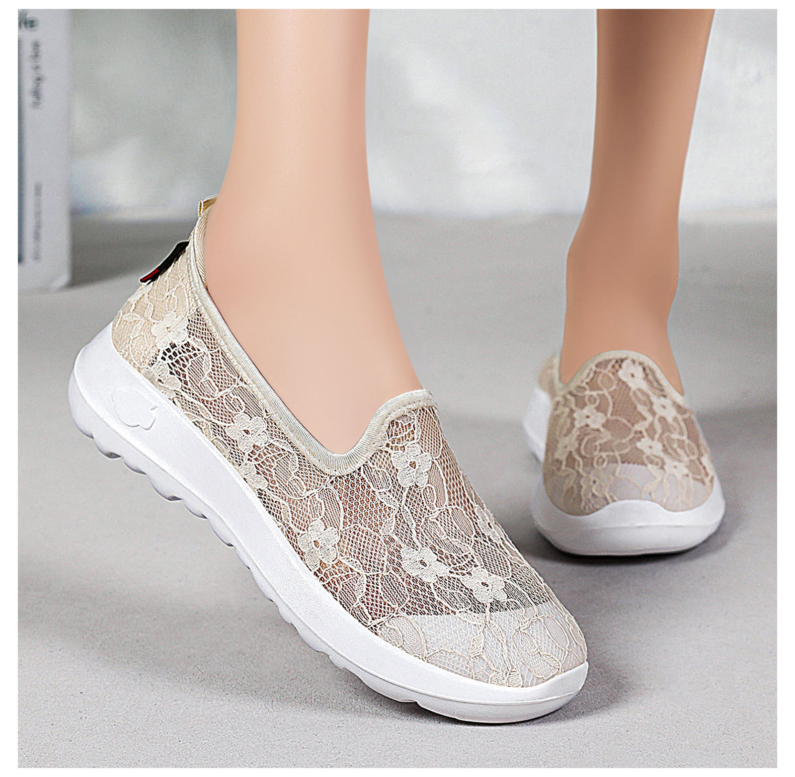 Breathable Lace Walking Shoes – Keep Feet Cool & Stylish for Daily Commute & Leisure