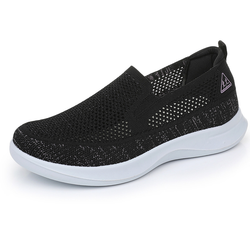 Shoes For Women 2026 Summer New Fashion Versatile Mom Shoes Casual Sports Soft Sole Breathable Slip-On Shoes