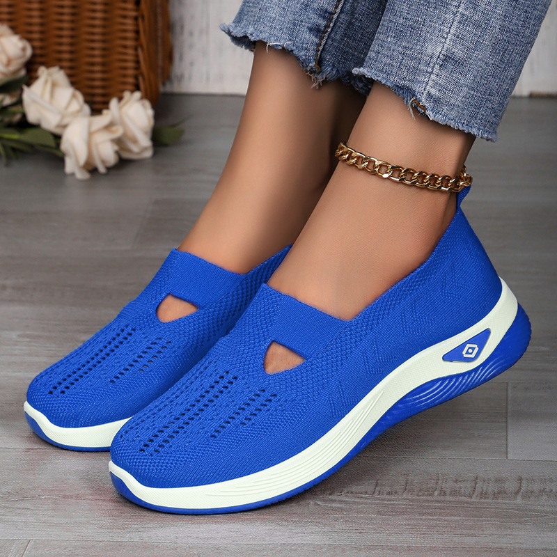 Women's Casual Walking Shoes | Breathable Knit, Non-Slip Sole & Easy On/Off for Daily & Outdoor Use