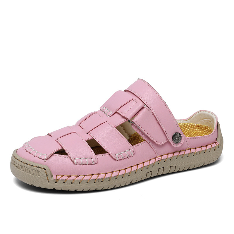 ⏰Limited Time 60% OFF - Women's Handmade Leather Slide Sandals - Breathable & Non-Slip