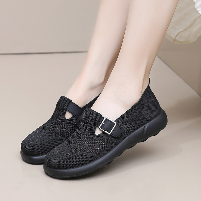 Women's Wide Toe Box Mesh Sneakers | Non-Slip & Lightweight for Fatigue-Free Feet