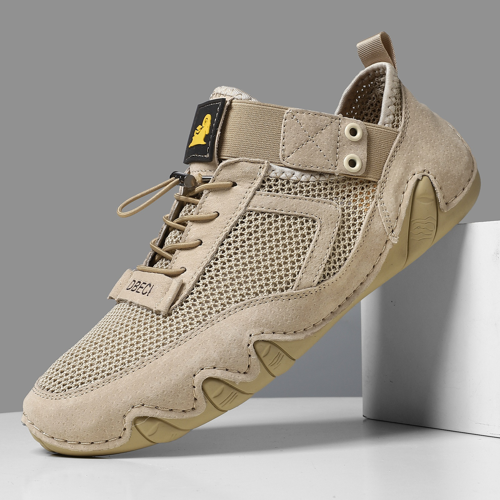 Men's Outdoor Leather Shoes - Breathable, Wide Toe & Soft Sole - Perfect for Walking & Hiking