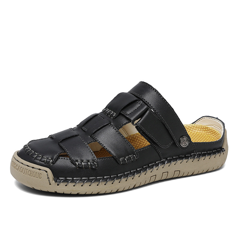 ⏰Limited Time 60% OFF - Women's Handmade Leather Slide Sandals - Breathable & Non-Slip