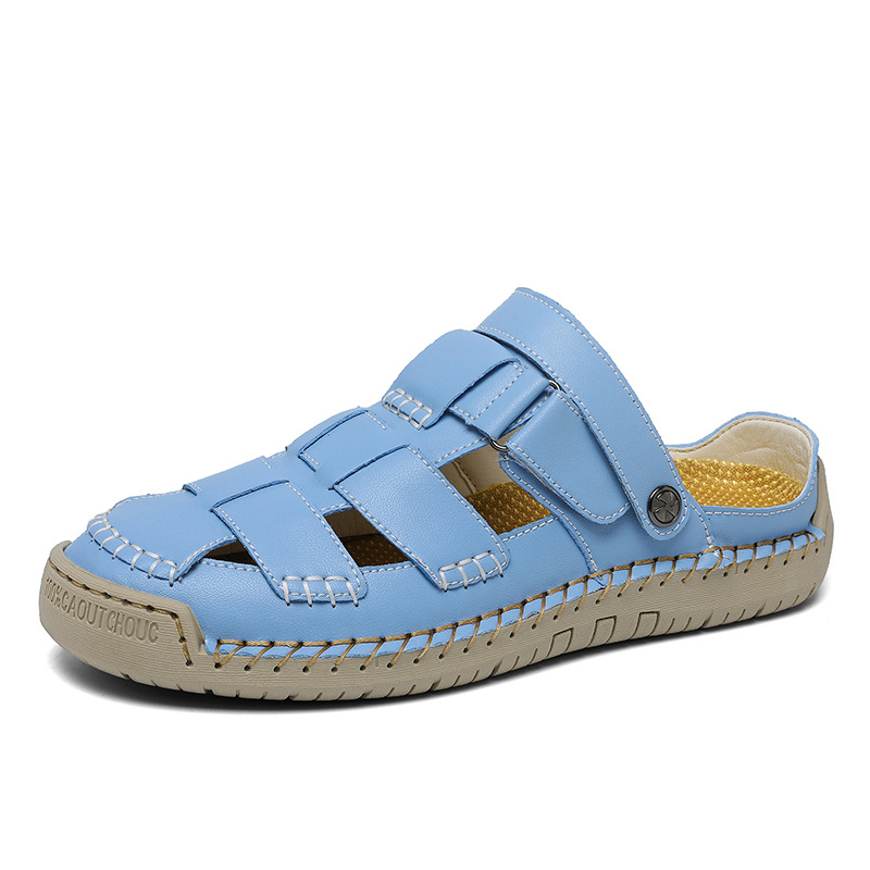⏰Limited Time 60% OFF - Women's Handmade Leather Slide Sandals - Breathable & Non-Slip