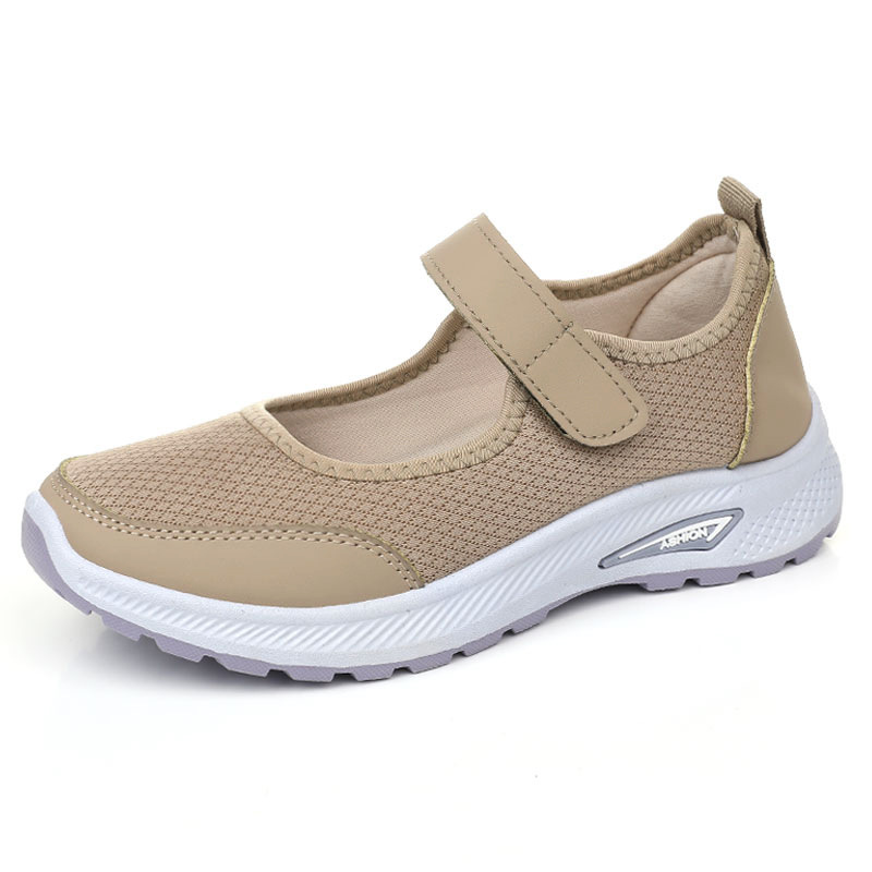 2026 Spring And Summer New Middle-Aged And Elderly Mesh Mother'S Shoes For Women Velcro Soft Sole Elderly Shoes Cross-Border Temu Shoes For Women
