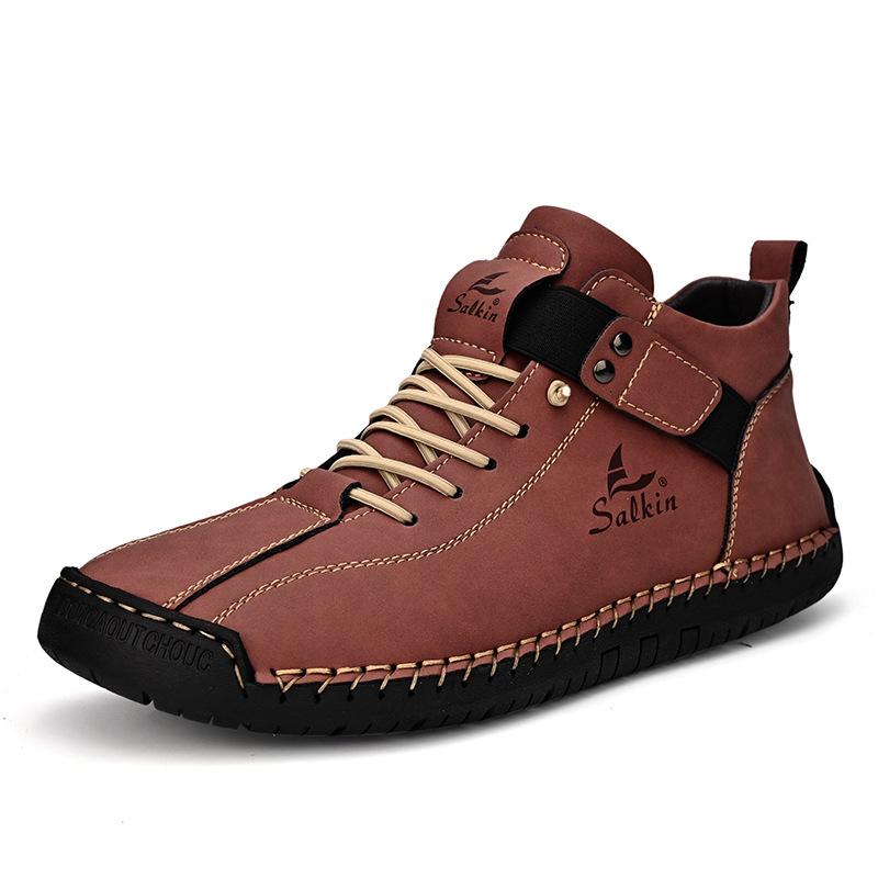 ⏰LLAST DAY 70% OFF🔥Casual Leather Arch Support Non-slip Wear-resistant Slip-on Loafers Brown