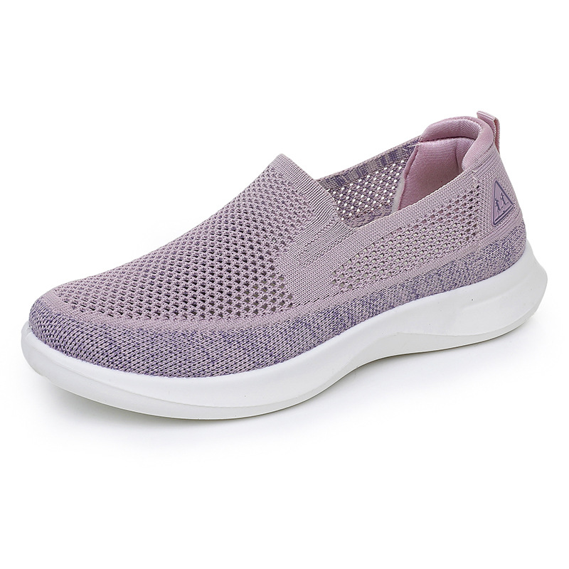Shoes For Women 2026 Summer New Fashion Versatile Mom Shoes Casual Sports Soft Sole Breathable Slip-On Shoes