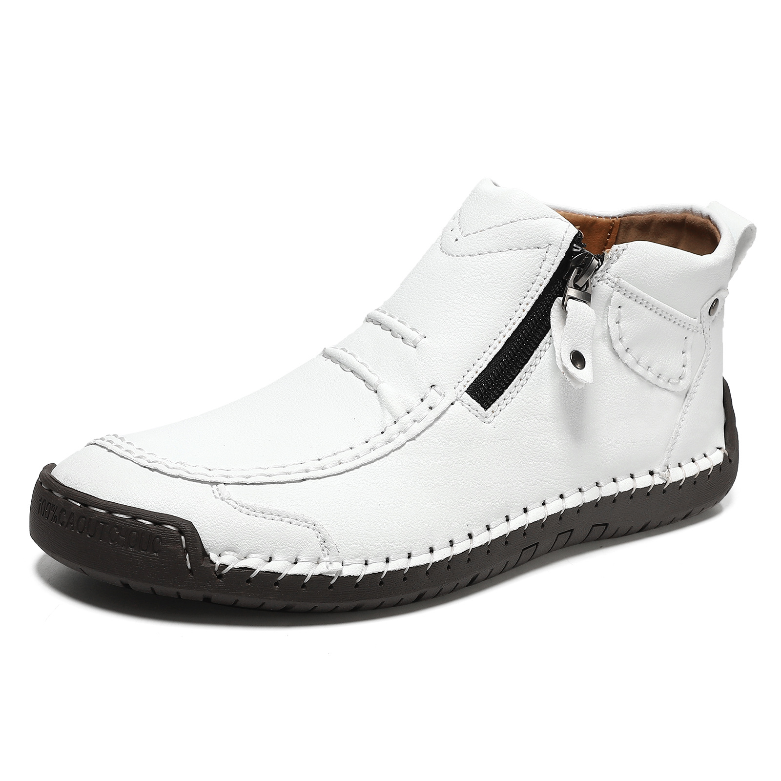 🔥Last Day Deals🔥Handmade Suede High Boots for Men Waterproof Leather Sneakers