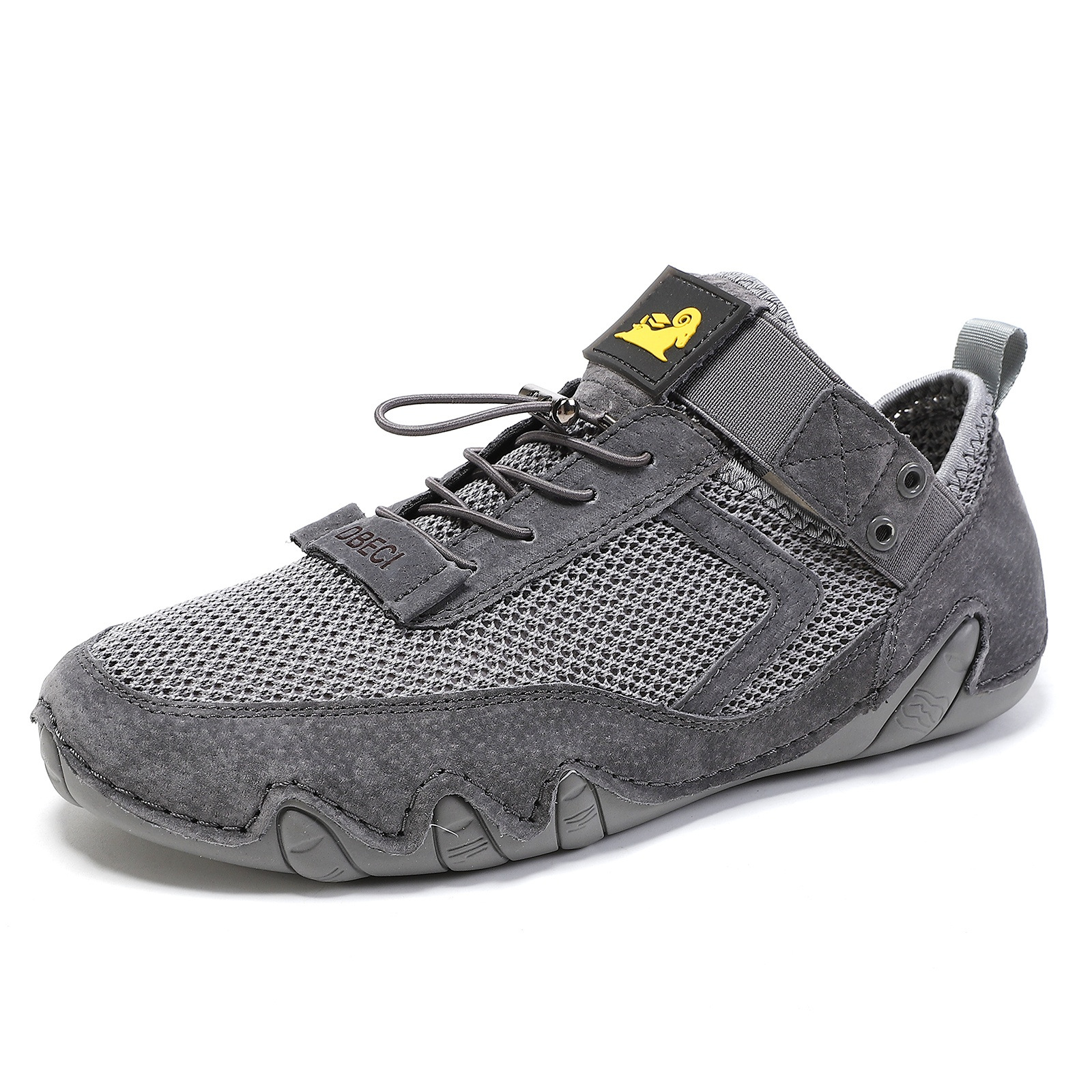 Men's Outdoor Leather Shoes - Breathable, Wide Toe & Soft Sole - Perfect for Walking & Hiking
