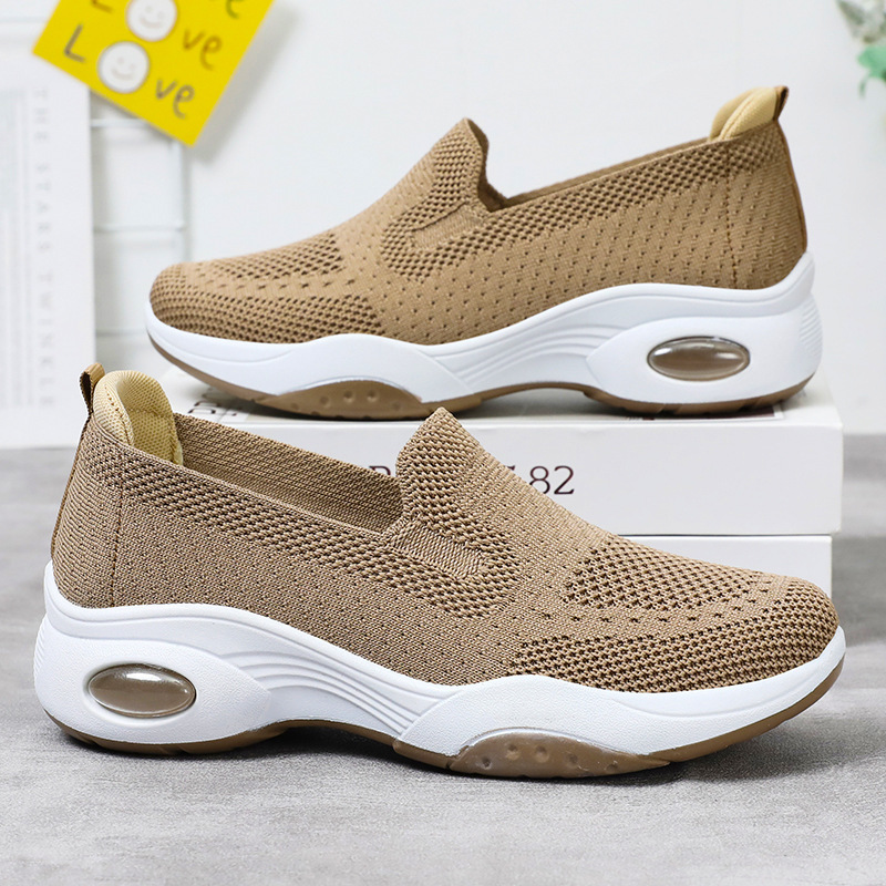 Shoes For Women Summer New Cross-Border Women'S Shoes Wholesale Thick-Soled Fly Woven Shoes Shoes Casual One-Step Heightening Shoes