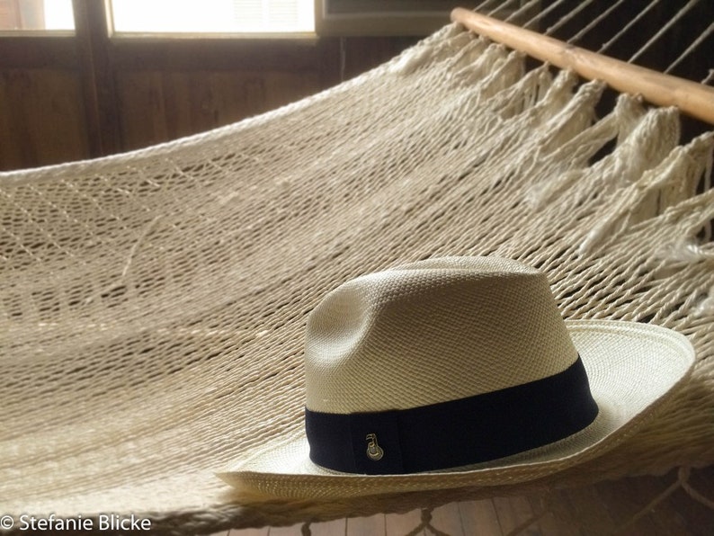 Genuine Panama Hat - Customizable Band Color
