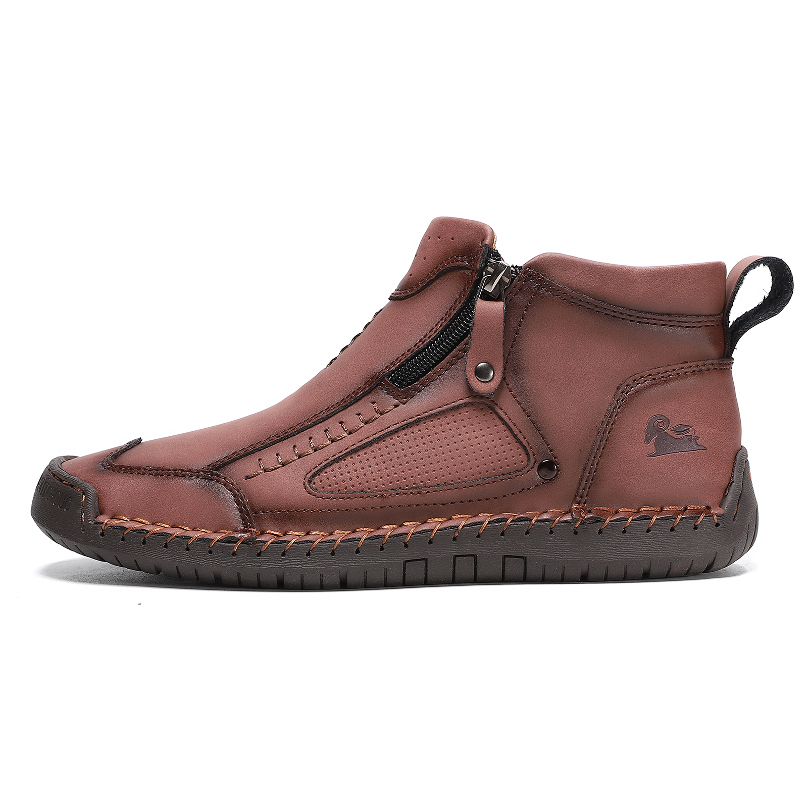✅ASTM-Certified Men's Leather Work Boots – Durable,Waterproof & Non-Slip Protection