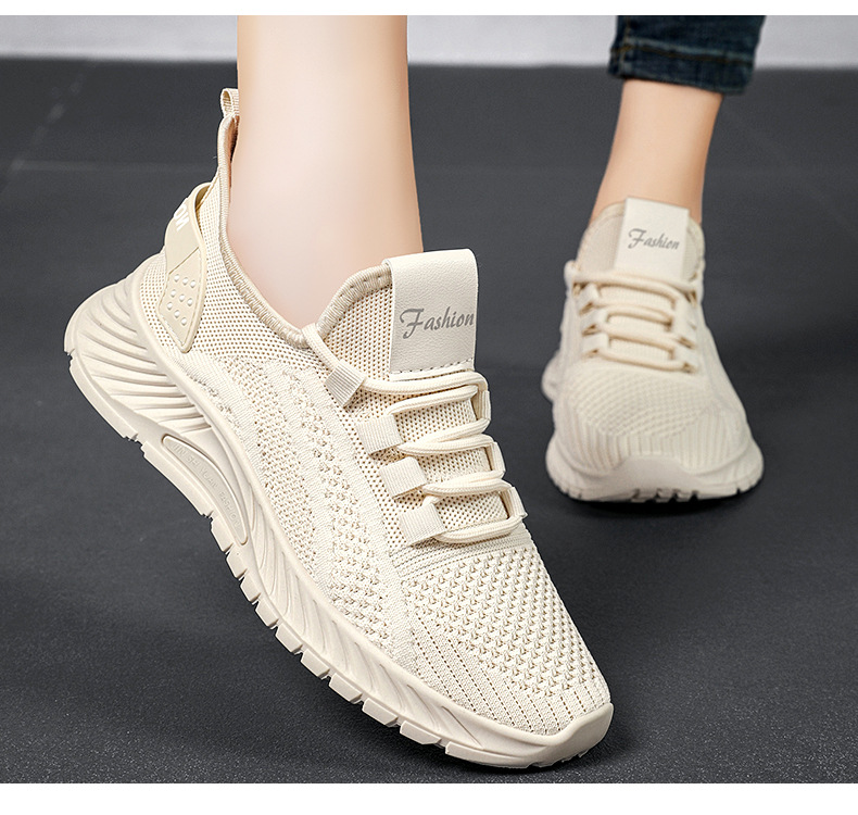 ⏰ Limited Time Sale 60% OFF - Women's Breathable Knit Sneakers, Summer Casual Slip-On Sport Shoes