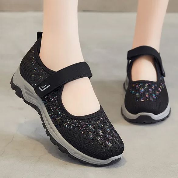 Women'S Shoes New Summer Breathable Mesh Shoes For Women Old Beijing Cloth Shoes Middle-Aged And Elderly Walking Shoes Soft Sole Mom'S Shoes Wholesale